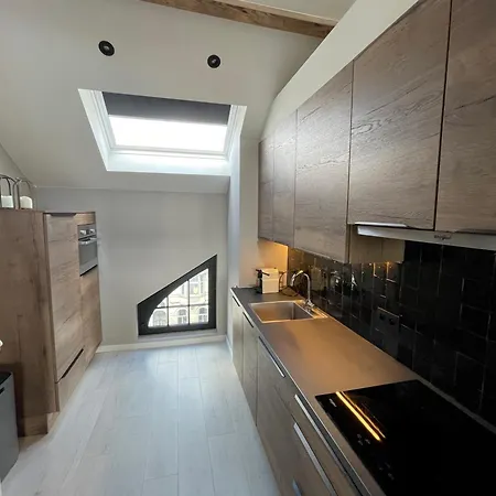 Penthouse With Airconditioning And Big Terrace, Close To Sint-pieters Station And Centre Appartement Gent